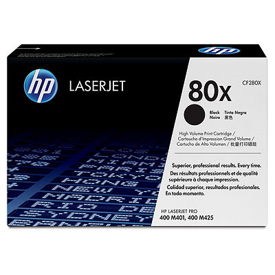 - HP 80X  CF280X