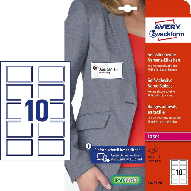      Avery Zweckform L4787-20