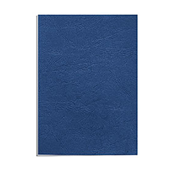Обложка картонная Fellowes Delta, Кожа, A4, 250 г/м2, Синий Royal, 100 шт