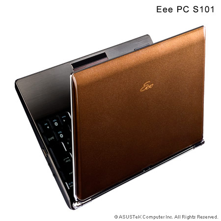  Asus Eee PC S101H  brown  N280/1G/160G/10"/WiFi/BT/4200mAh/XP