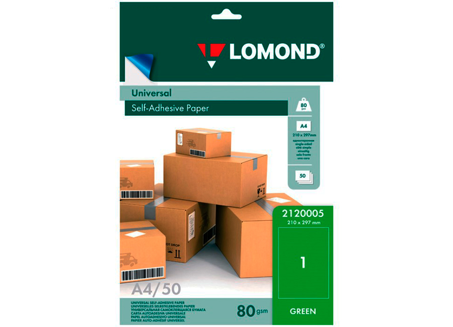 ������������� ������ Lomond ��� ��������, ������, A4, ��������, 80 �/�2, 50 ������ (2120005)