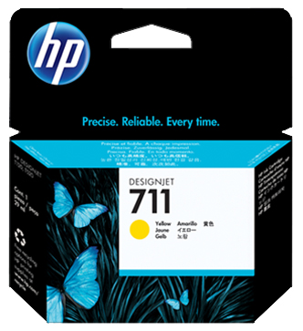   HP DesignJet 711 Yellow 3x29  (CZ136A)