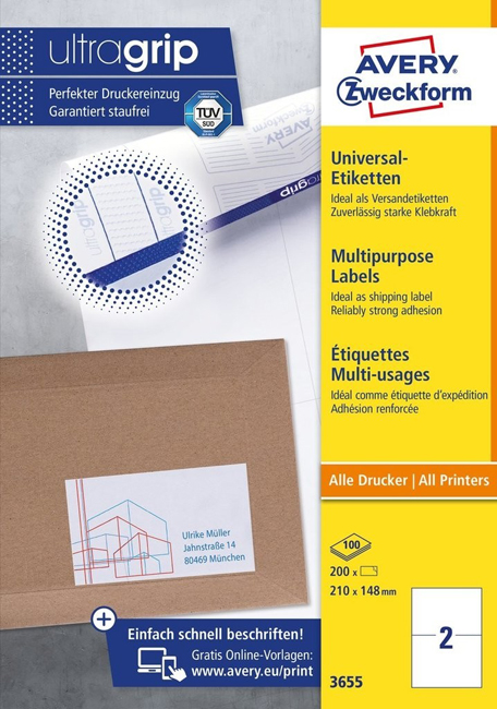    Avery Zweckform, 100 , 3655