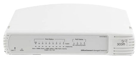 3Com 3C16708-ME OfficeConnect Managed Switch 9 8x10/100+Gigabit Uplink