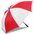 Зонт для сублимации, белый с красными вставками, d130 см