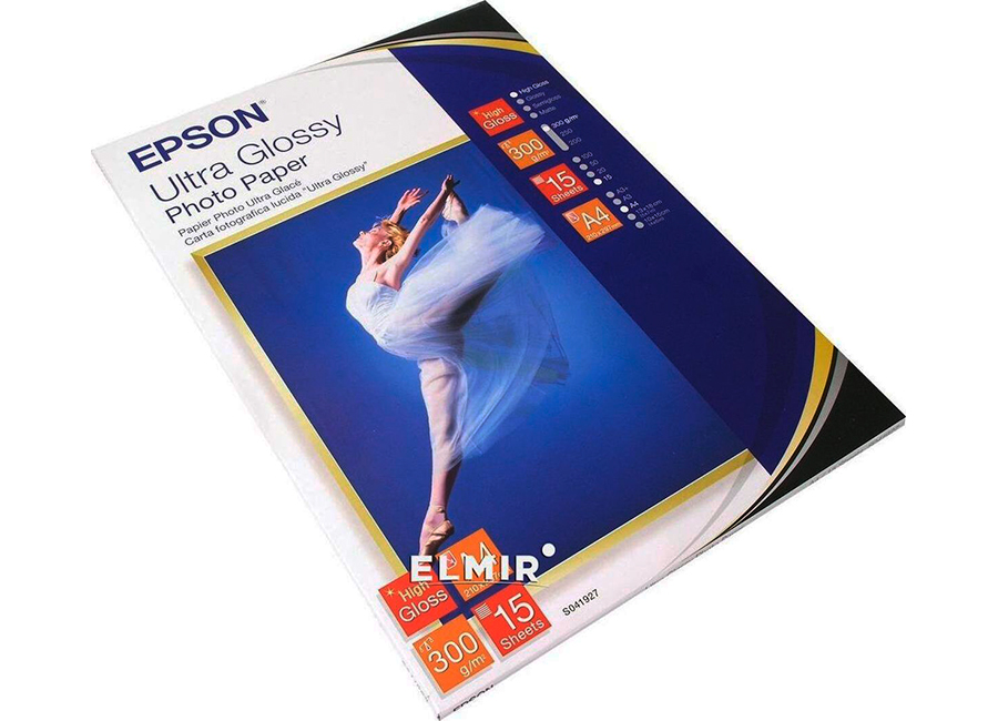  Epson Ultra Glossy Photo Paper A4, 300 /2, 15  (C13S041927)