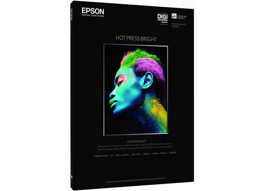  Epson Art Paper Hot Press Bright A3+, 330 /2, 25  (C13S042330)