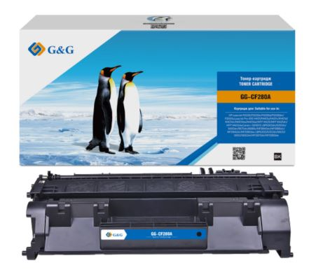 Cartridge G&G 80A  HP LJ P2035/P2055/M401/M425;Canon LBP6300dn/6310dn/6650dn/6670 (2 700.) ( CF280A)