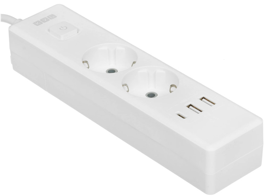 ������� ������  Power Cube PC-4-2M, 1.9 �, 2 ������� � �����������, 3 ����� USB,16�, 3.5���, 3x1.0, �����