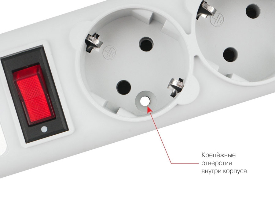 ������� ������  Power Cube 3 �, 5 ������� � �����������, 10�, 2,2���, 3x0.75, �����, SPG-B-10