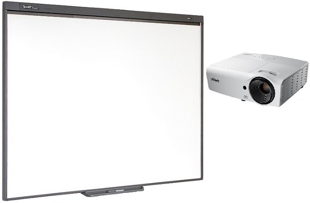 Интерактивная доска SMART Board 480 в комплекте с проектором Vivitek ...