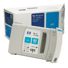  HP Inkjet Cartridge 80 Cyan (C4872A)