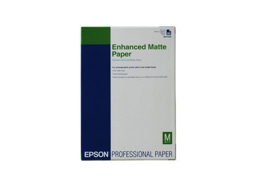  Epson Enhanced Matte Posterboard, A3+, 850 /2, 20  (C13S042110)