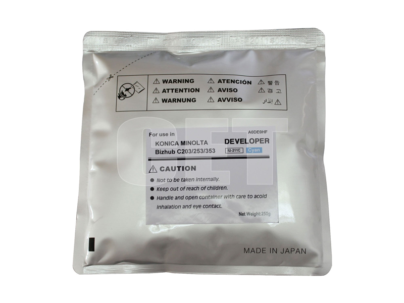 ��������� ��� KONICA MINOLTA Bizhub C200/C203/C253/C353 (CET) Cyan, 250�/���, 75000 ���., CET6824