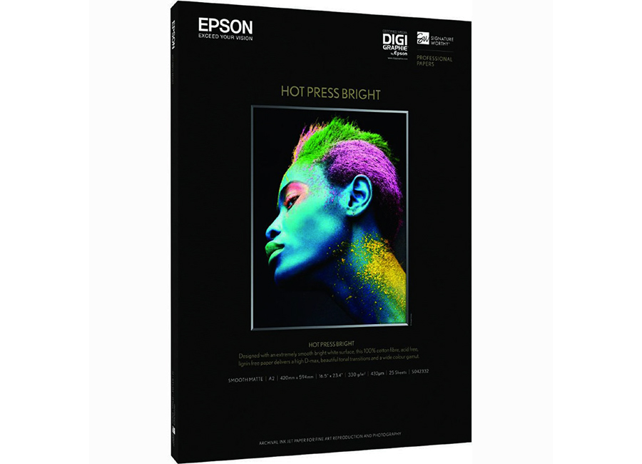  Epson Fine Art Paper Hot Press Bright A2, 330 /2, 25  (C13S042332)
