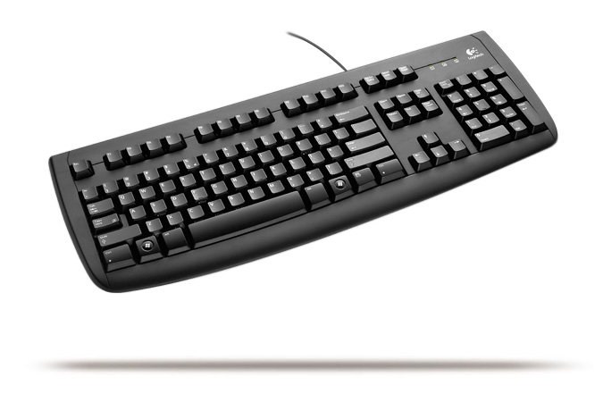 Logitech Deluxe 250 USB Keyboard black