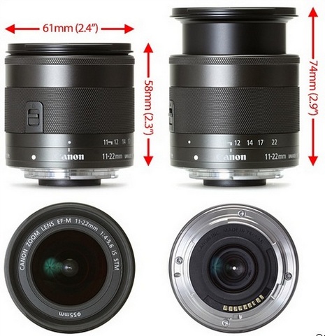  Canon EF-M 11-22mm f/4-5.6 IS STM