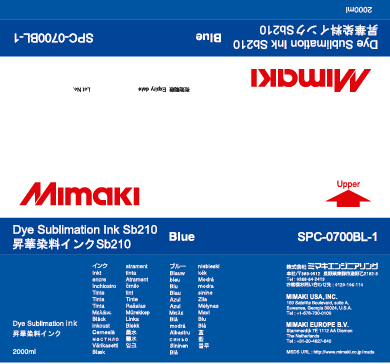  Mimaki SB210 Blue