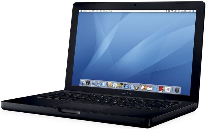  Apple MacBook black MB063 (2.2GHz/Intel Core 2 Duo/ 1GB/ 160GB/ SD/ BT/ AE)