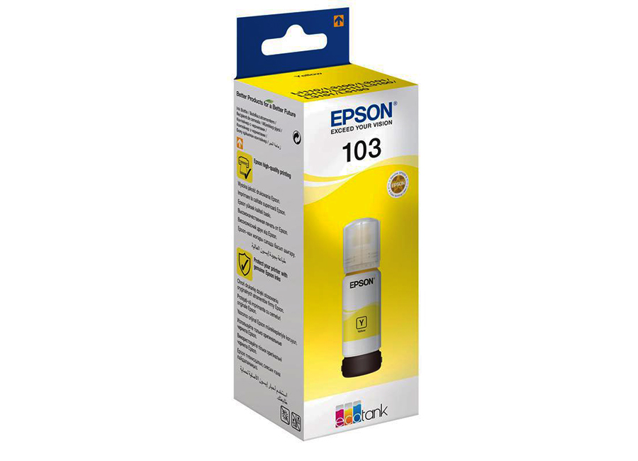  Epson Ecotank 103, Yellow, 65  (C13T00S44A)