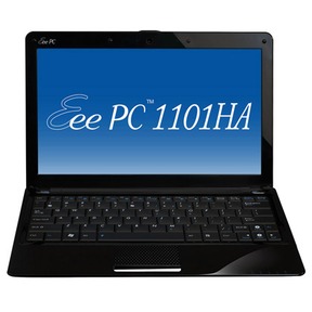  Asus Eee PC 1101HA Black Atom-Z520/1G/160G/11,6"/WiFi/BT/cam/4400mAh/XP