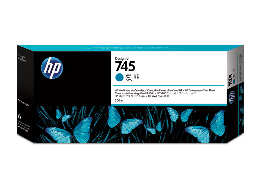 �������� ��� ���������  HP DesignJet 745 Cyan 300 �� (F9K03A)