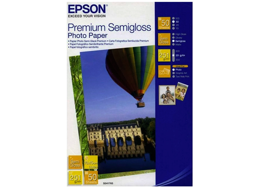  Epson Premium Semigloss Photo Paper A4, 251 /2, 20  (C13S041332)