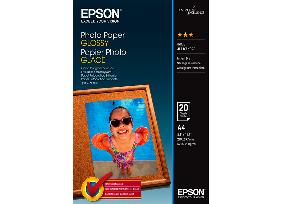  Epson Paper Glossy Photo Paper A4, 200 /2, 50  (C13S042539)