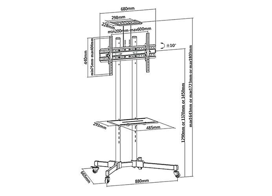      CS T10-28F   37"-70"