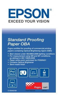       Epson Standard Proofing Paper OBA 44, 1118  30.5 (250 /2) (C13S450189)