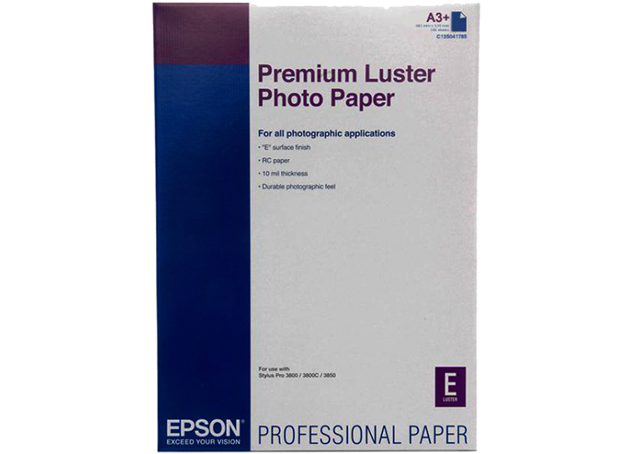 EpsonPremium Luster Photo Paper, A3+, 235 /2, 100  (C13S041785)