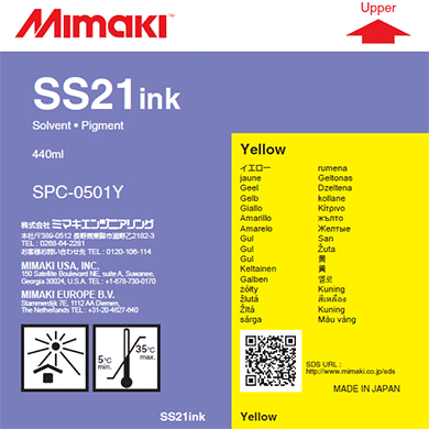  Mimaki SS21 Yellow 440  (SPC-0501Y)