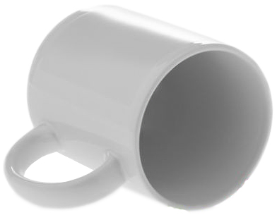 Кружка для термопереноса (сублимации) класса А, прямая белая, без индивидуальной упаковки