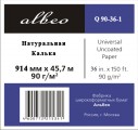     Albeo Natural Tracing Paper 90 /2, 0.91445.7 , 50.8  (Q90-36-1)