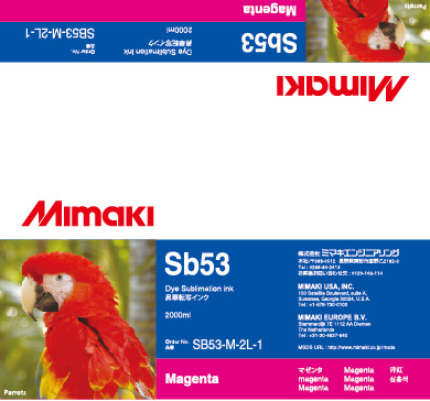  Mimaki SB53 Magenta (SB53-M-44-1/ SB53-M-2L-1)