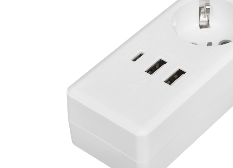 ������� ������  Power Cube PC-4-2M, 1.9 �, 2 ������� � �����������, 3 ����� USB,16�, 3.5���, 3x1.0, �����