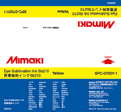  Mimaki SB210 Yellow