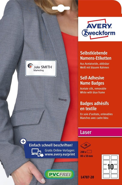      Avery Zweckform L4787-20