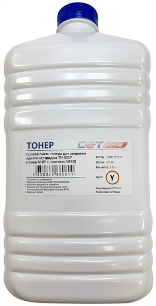 ����� NF6Y + �������� NF6D TN-321Y ��� KONICA MINOLTA Bizhub C224/284/364 (CET) Yellow, 527�/���, CET8521Y-527, TN-321Y