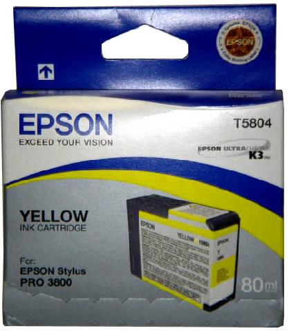  Epson T5804 Yellow 80  (C13T580400)