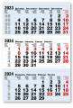 Календарные блоки Болд (офсет), Мини 1-сп, голубой, 2024