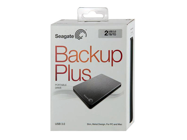 Внешний жесткий диск Seagate Backup Plus 2 ТБ (STDR2000201), серебристый