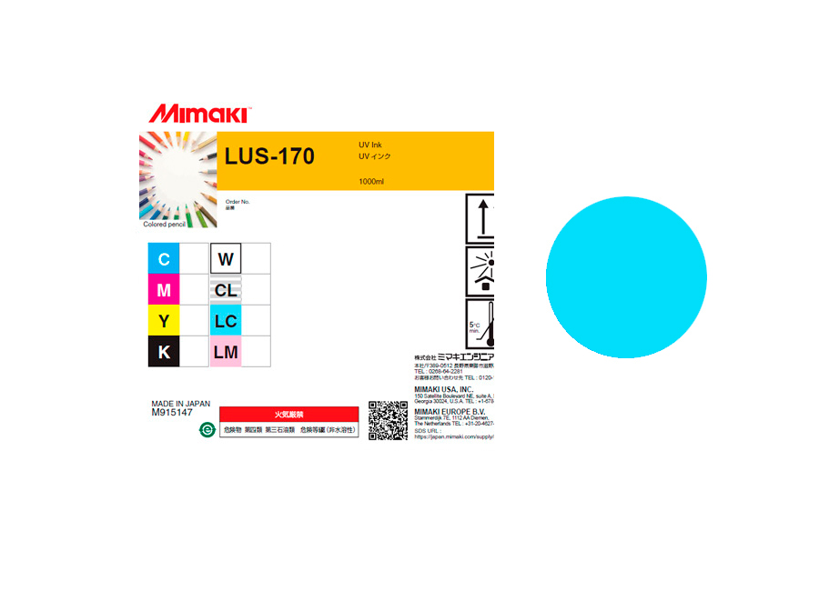   Mimaki LUS-170UV LED Light Cyan, 1000 