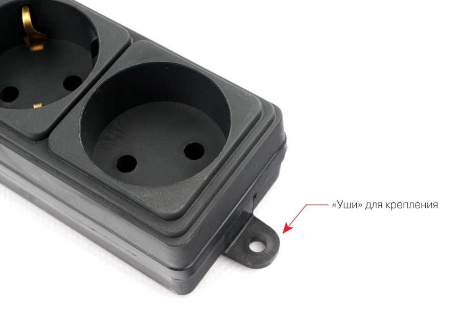 ������� ������  Power Cube 1.9 �, 6 ������� (5 � ����������� + 1 ��� ����������), 16A, 3.5���, 3x1.0, ������, SPG6-B1,9M