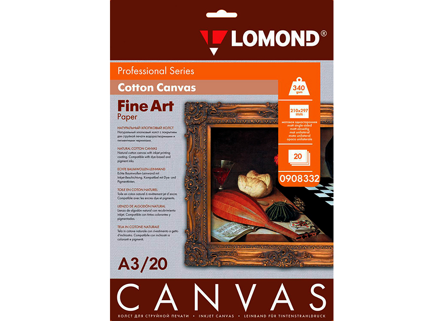   Lomond Fine Art Natural Bright White 3, 340 /2, 10  (0908332)