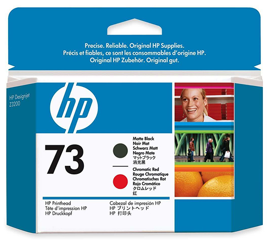   HP Print Head 73 Matte Black & Chromatic Red (CD949A)