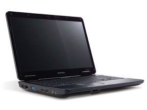  Acer E-Machines  eME725-433G25Mi  LX.N320Y.008 T4300/3G/250/Intel GMA 4500M/DVDRW/WiFi/15.6"HD/VHB