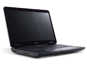 �������  Acer E-Machines eME725-433G25Mi LX.N320Y.008 T4300/3G/250/Intel GMA 4500M/DVDRW/WiFi/15.6"HD/VHB