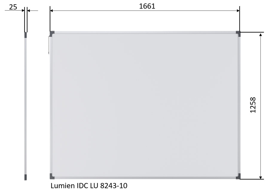   Lumien IDC LU-8243, 82", 4:3, 4 , 10 
