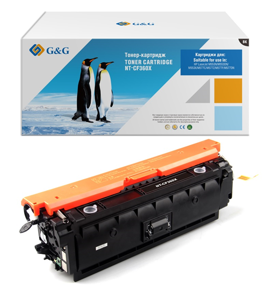 Cartridge G&G 508X  HP CLJ M552/M553/M577,   (12 500.),  ( CF360X)